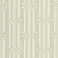 Closeup of a wallpaper showing its Art-Deco, Contemporary, Neutrals pattern, color, and subtle texture.