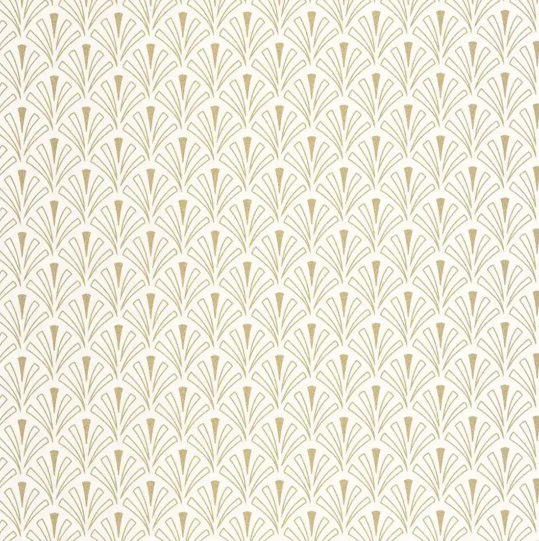 Closeup of a wallpaper showing its Art-Deco, Contemporary, Neutrals pattern, color, and subtle texture.