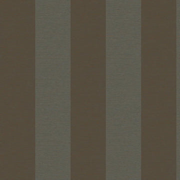 Closeup of a wallpaper showing its Brown, Contemporary, Metallic, Stripes, Two-tone pattern, color, and subtle texture.