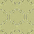 Closeup of a wallpaper showing its Circles, Contemporary, Geometric, Green pattern, color, and subtle texture.