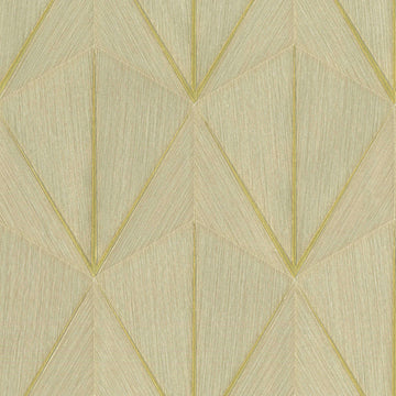 Geometric pattern with gold lines on a beige background