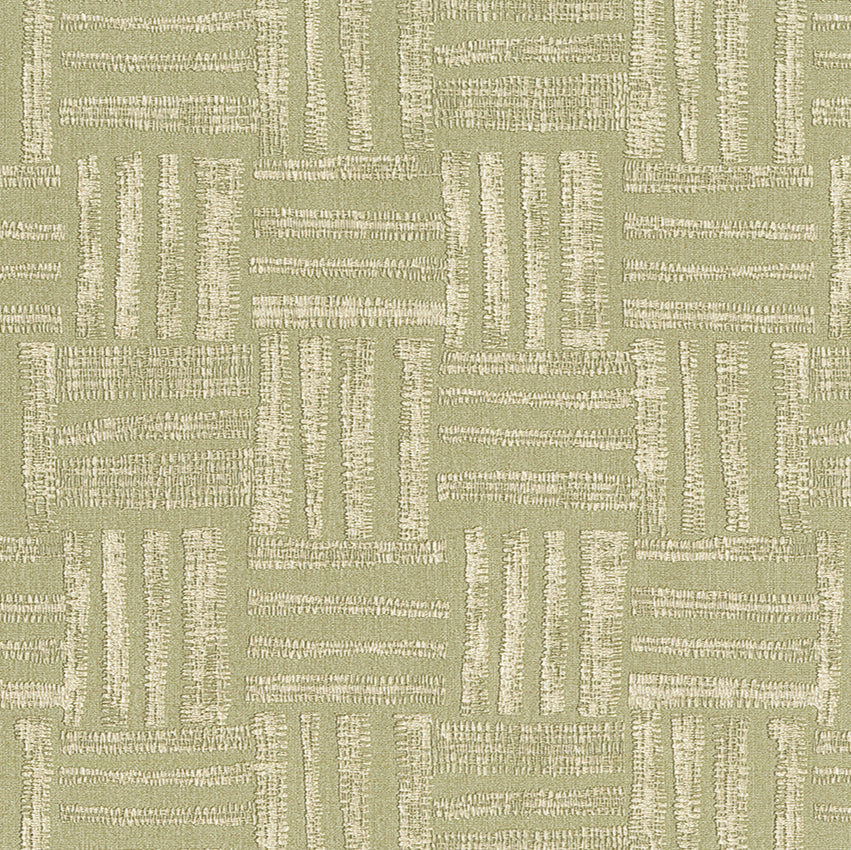 Textured patterned wallpaper with a geometric design on a beige background