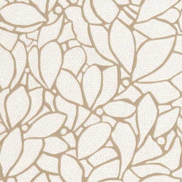 Beige floral pattern on a textured beige background