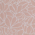 White floral pattern on a pink background wallpaper 