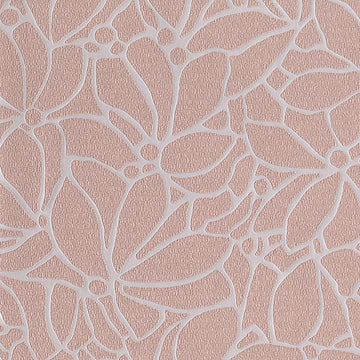 White floral pattern on a pink background wallpaper 