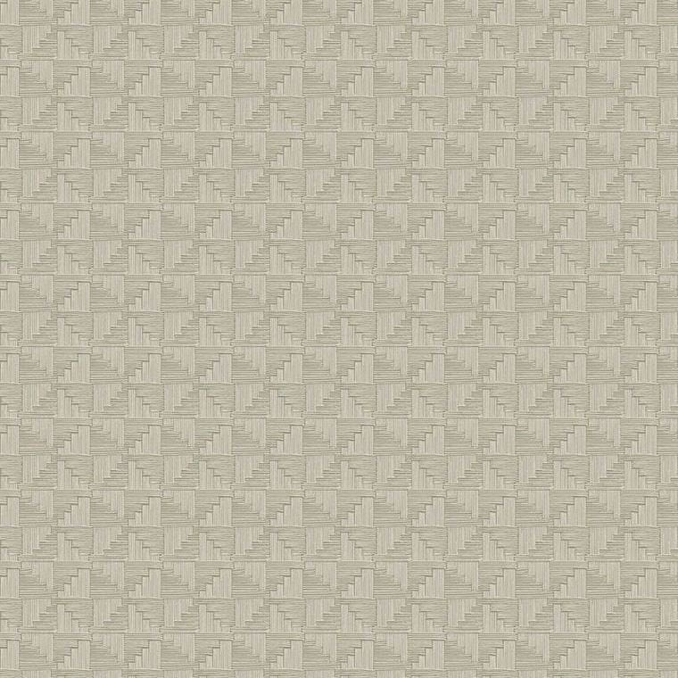 Closeup of a wallpaper showing its Geometric, Neutrals pattern, color, and subtle texture.