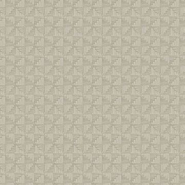 Closeup of a wallpaper showing its Geometric, Neutrals pattern, color, and subtle texture.