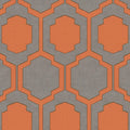 Closeup of a wallpaper showing its Art-Deco, Contemporary, Geometric pattern, color, and texture.