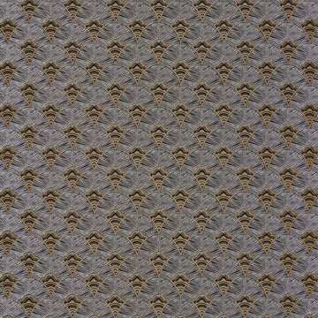 Closeup of a wallpaper showing its Art-Deco, Contemporary, Geometric pattern, color, and subtle texture.