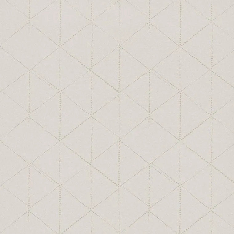 Closeup of a wallpaper showing its Contemporary, Geometric, Neutrals, Unicolour pattern, color, and subtle texture.