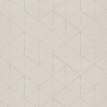 Closeup of a wallpaper showing its Contemporary, Geometric, Neutrals, Unicolour pattern, color, and subtle texture.