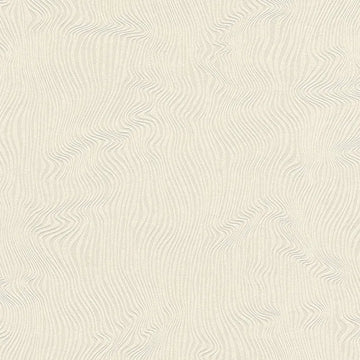 Closeup of a wallpaper showing its Beige, Contemporary, Neutrals, Plain, Waves pattern, color, and subtle texture.