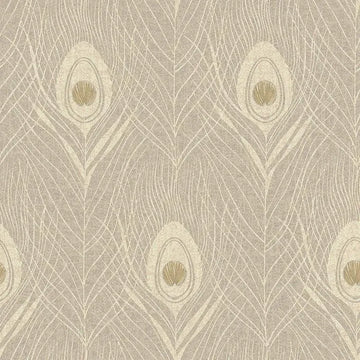 Closeup of a wallpaper showing its Contemporary, Floral, Neutrals, Two-tone pattern, color, and texture.