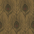 Closeup of a wallpaper showing its Contemporary, Floral, Two-tone pattern, color, and texture.
