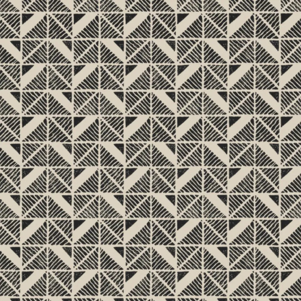 Closeup of a wallpaper showing its Art-Deco, Contemporary, Monochrome, Two-tone pattern, color, and subtle texture.