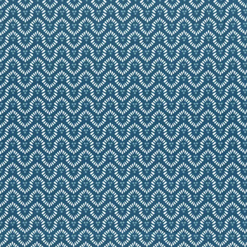 Closeup of a wallpaper showing its Art-Deco, Geometric, Two-tone pattern, color, and subtle texture.