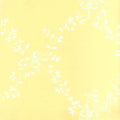 Closeup of a wallpaper showing its Floral, Neutrals, Trellis, Two-tone, Yellow pattern, color, and subtle texture.