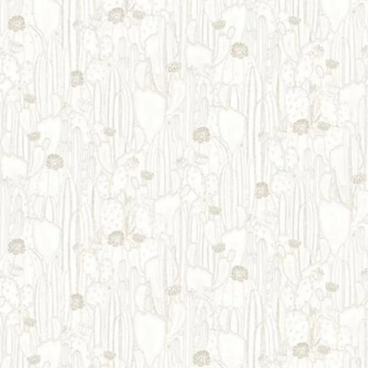 Closeup of a wallpaper showing its Contemporary, Neutrals, Two-tone pattern, color, and subtle texture.
