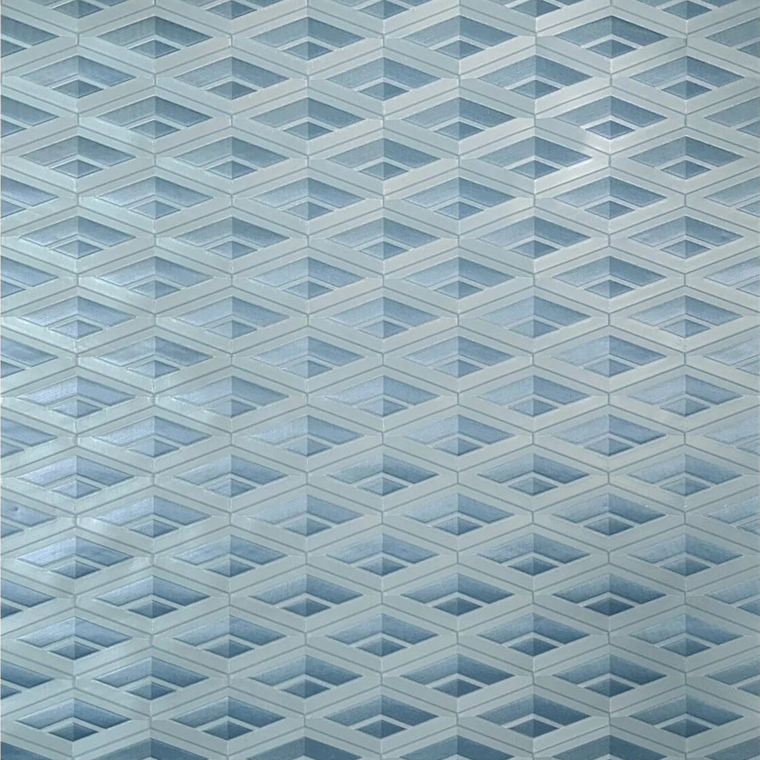 Diamond 3D blue and silver wallpaper