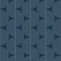 Closeup of a wallpaper showing its Blue, Contemporary, Waves pattern, color, and subtle texture.