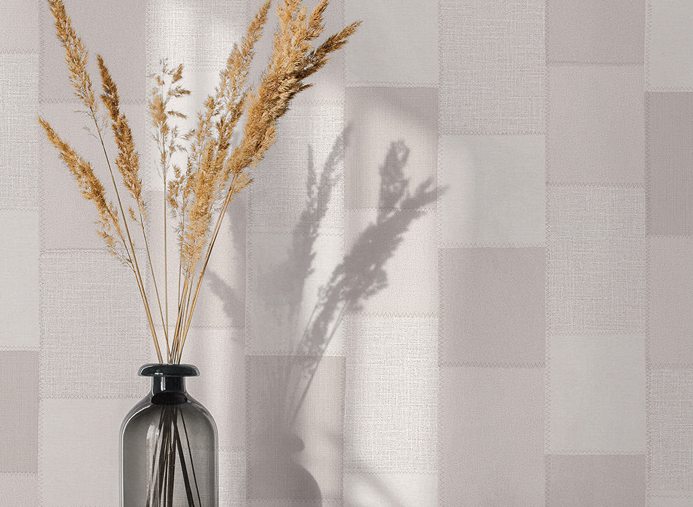 Textured pattern with beige and gray squares