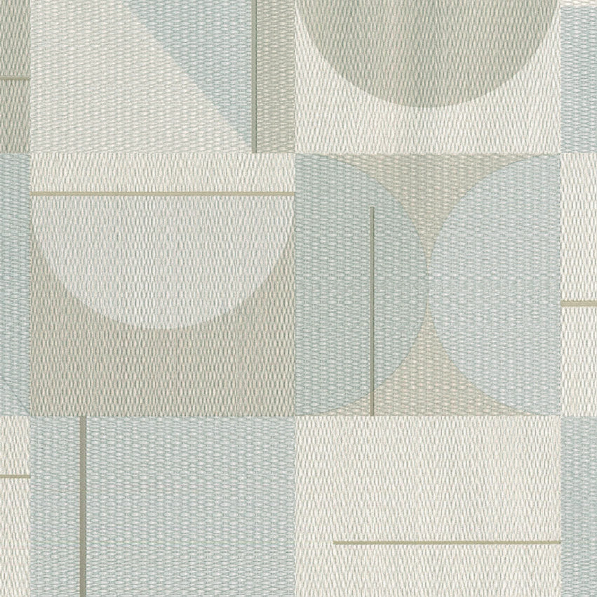 Patterned tile design with geometric shapes in neutral colors