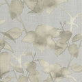 Textured fabric with a leaf pattern on a light gray background