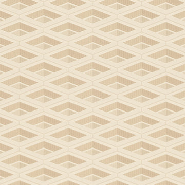 Beige geometric patterned wallpaper