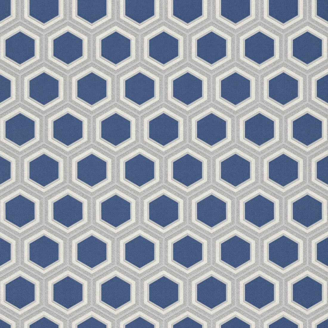 Hexagonal pattern wallpaper with blue and gray colors