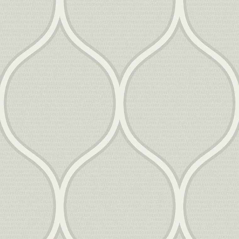 Closeup of a wallpaper showing its Contemporary, Monochrome pattern, color, and subtle texture.