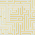 Closeup of a wallpaper showing its Geometric, Gold, Greek pattern, color, and subtle texture.