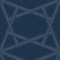 Closeup of a wallpaper showing its Blue, Contemporary, Geometric pattern, color, and subtle texture.