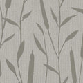 Closeup of a wallpaper showing its Contemporary, Floral, Neutrals, Two-tone pattern, color, and texture.